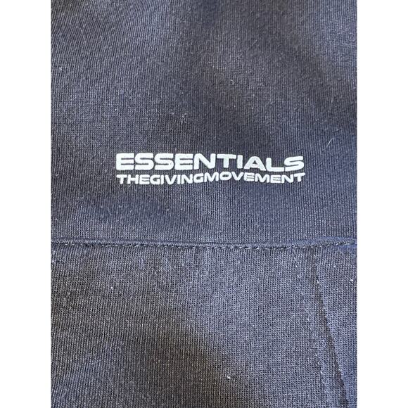 Womens Essentials The Giving Movement Black Cropped Full Zip Up Hoodie‎ Size S - Picture 3 of 7